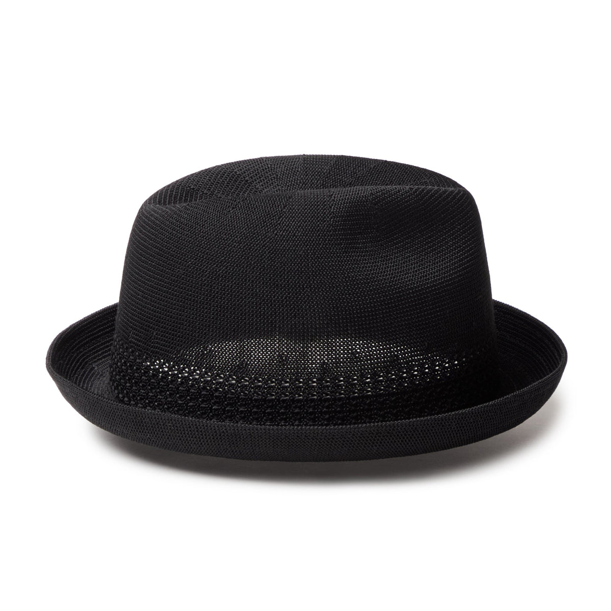 ニットフェドーラ Knit Fedora ブラック メタルピン ゴールド
