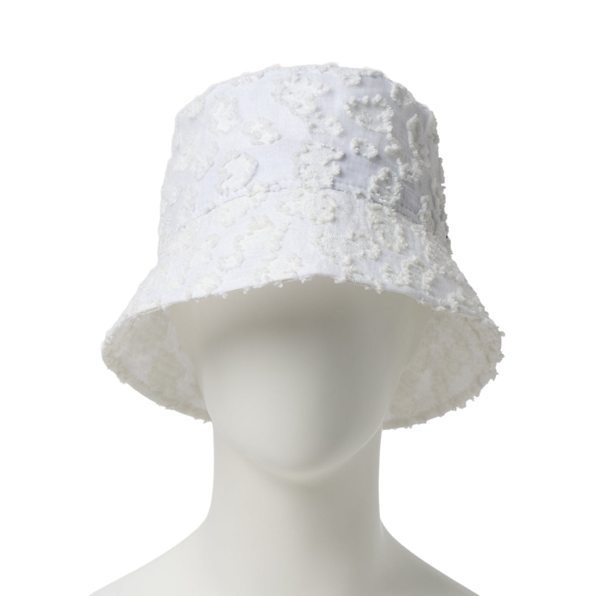 バケット01 Sailor Brim Flower Jacquard ホワイト