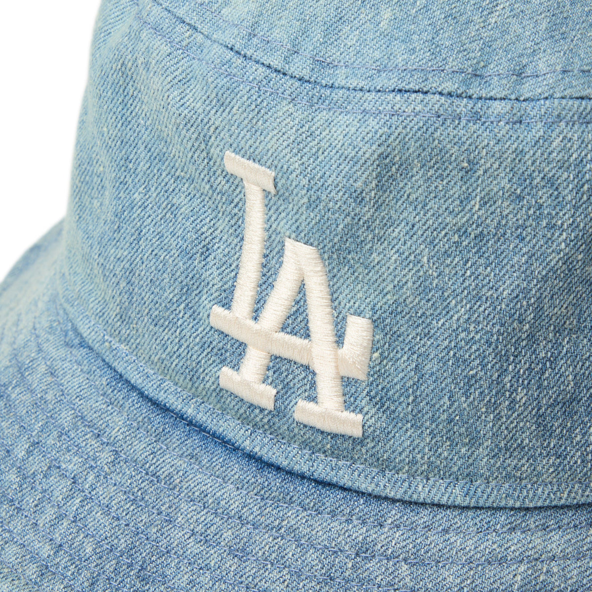バケット01 MLB Damaged Denim ロサンゼルス・ドジャース ウォッシュドデニム