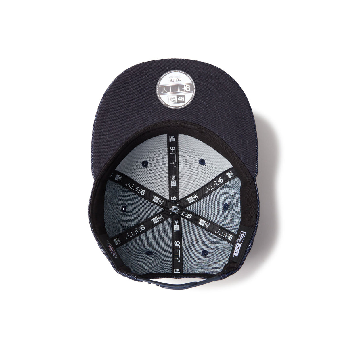 キッズ Youth 9FIFTY Denim ニューヨーク・ヤンキース ネイビー