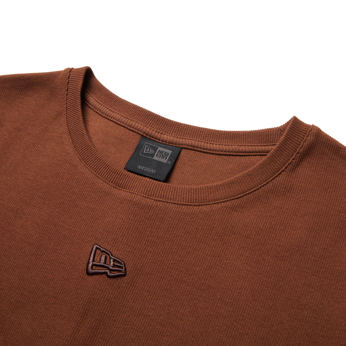 ウィメンズ 半袖 リブ ワンピース BLACK LABEL ブラウン