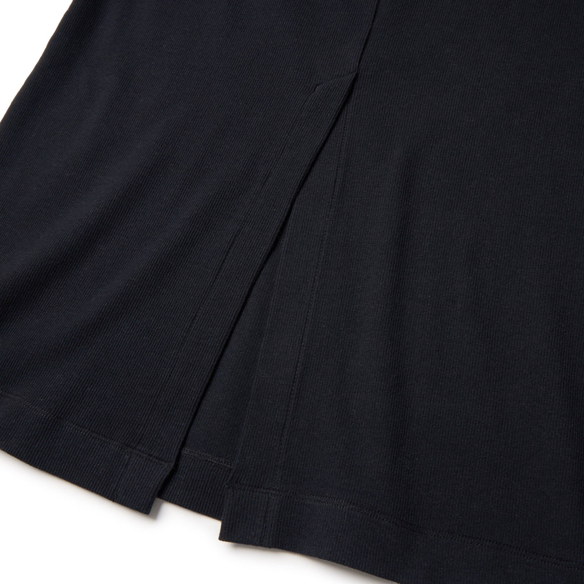ウィメンズ 半袖 リブ ワンピース BLACK LABEL ブラック