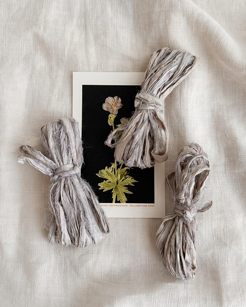 Dyed Sari Silk Ribbon