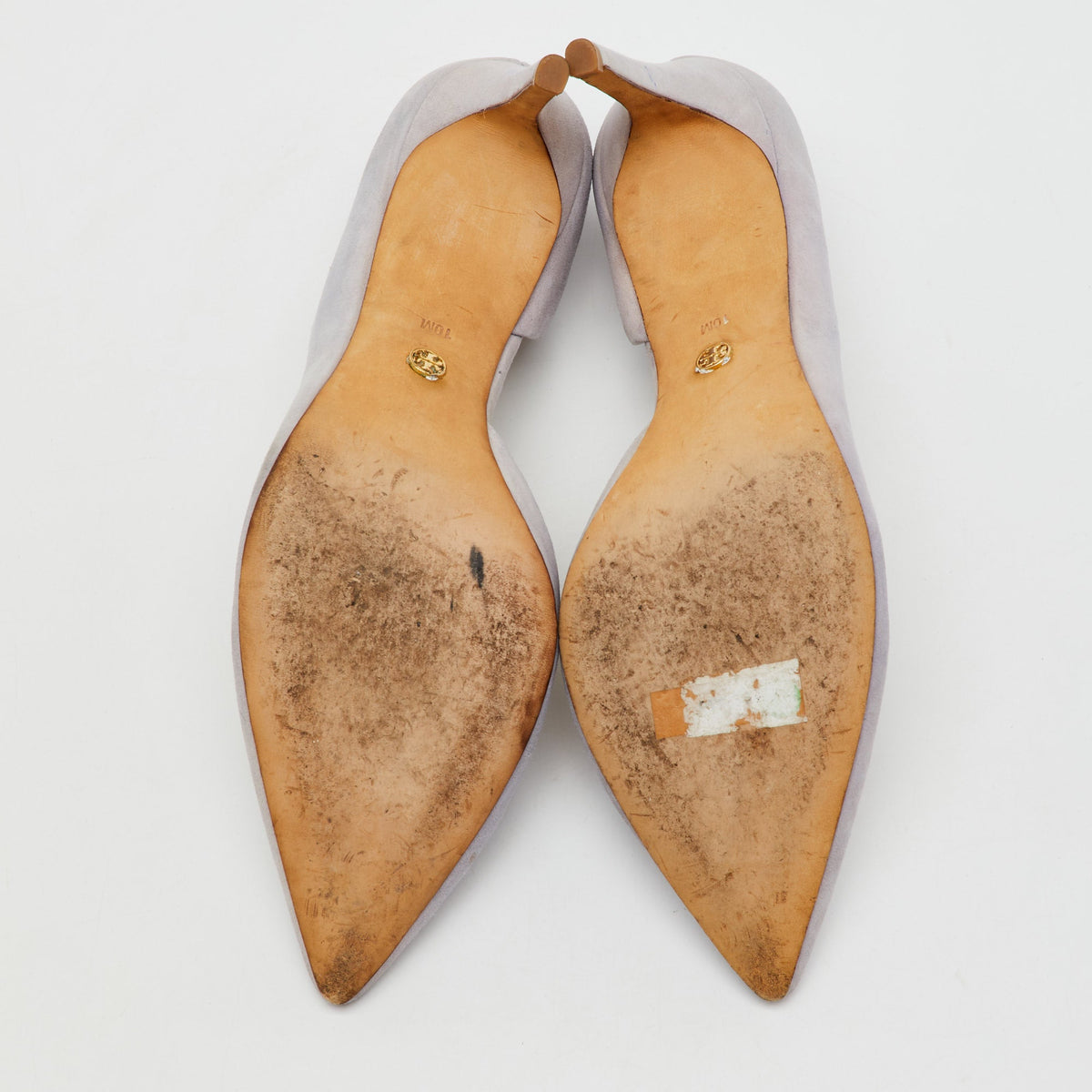 Tory Burch Light Lilac Suede Pointed Toe D'orsay Pumps Size 40