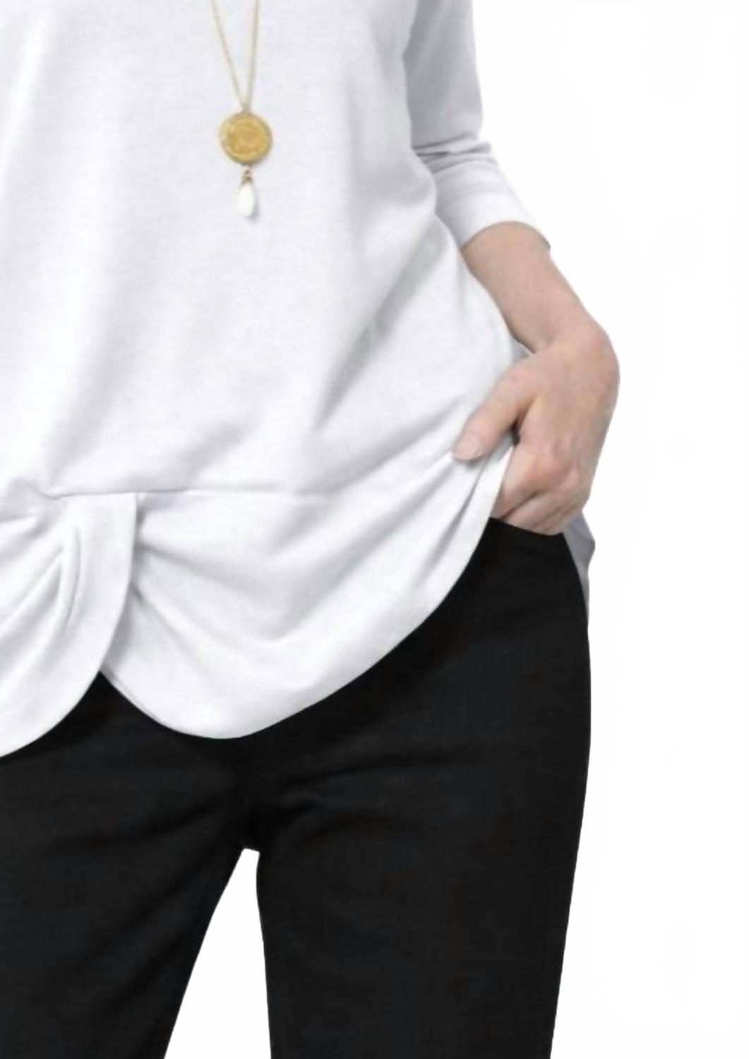 Faro Knot Tunic In White