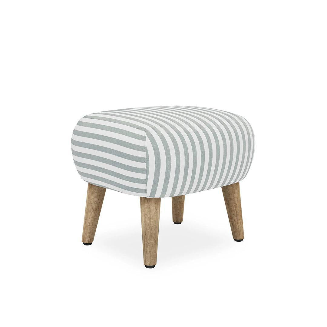 CuddleCo Etta Footstool - Sea Salt Stripe