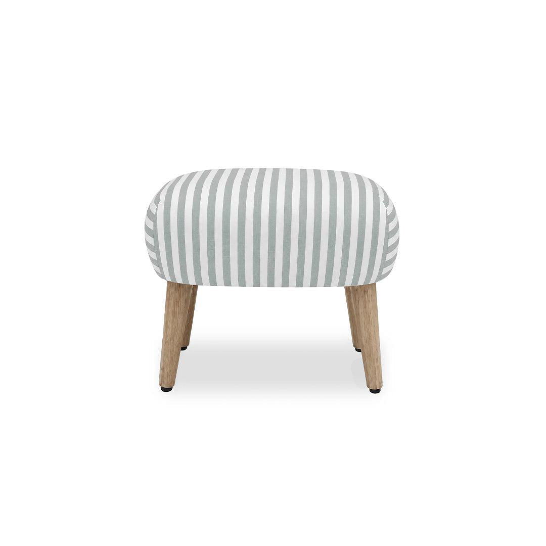 CuddleCo Etta Footstool - Sea Salt Stripe