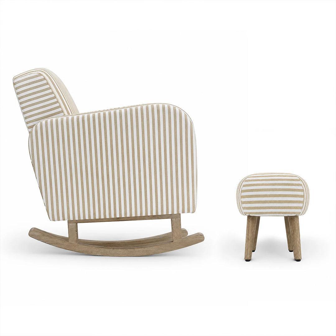 CuddleCo Etta Nursing Chair & Footstool - Beach Stripe