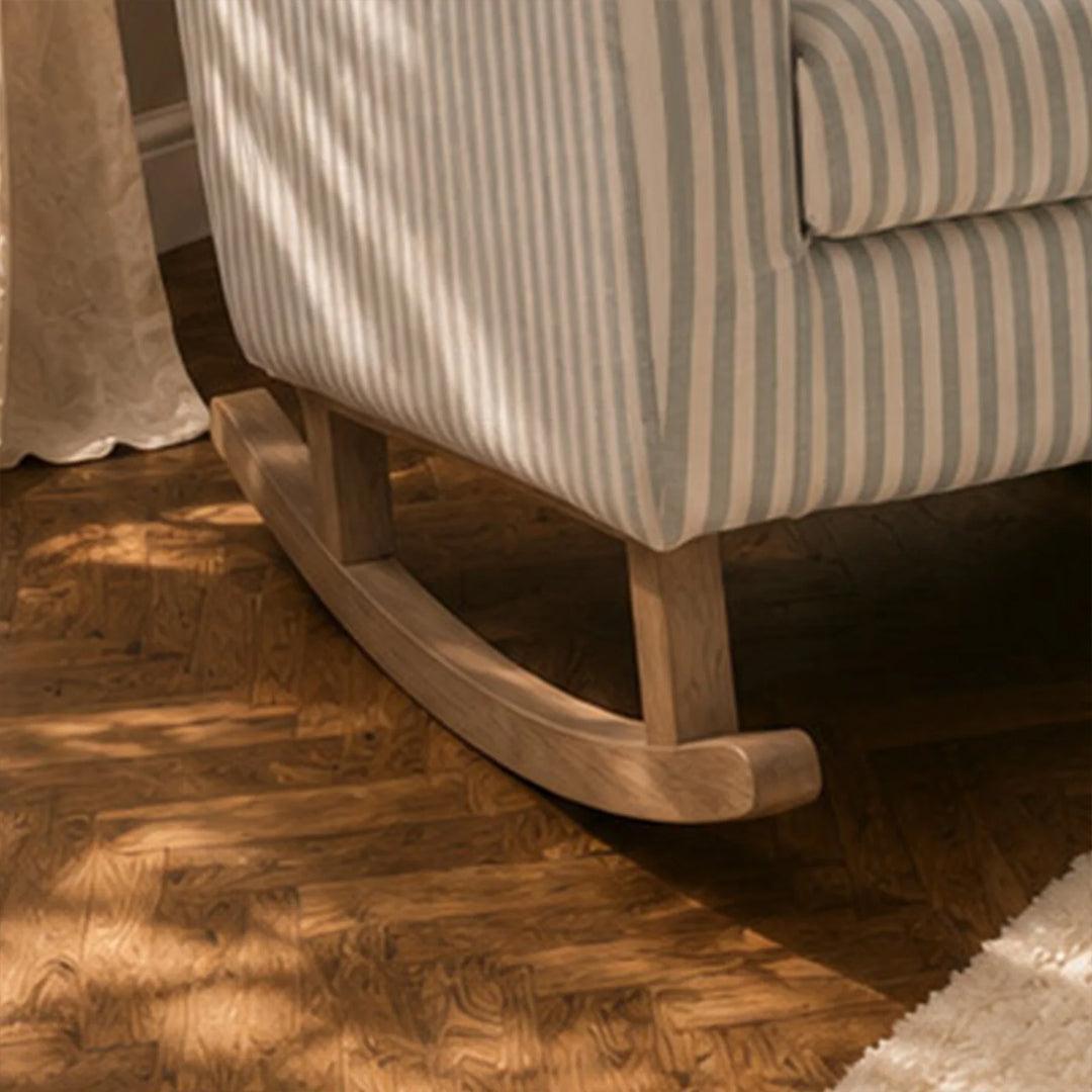 CuddleCo Etta Nursing Chair & Footstool - Sea Salt Stripe