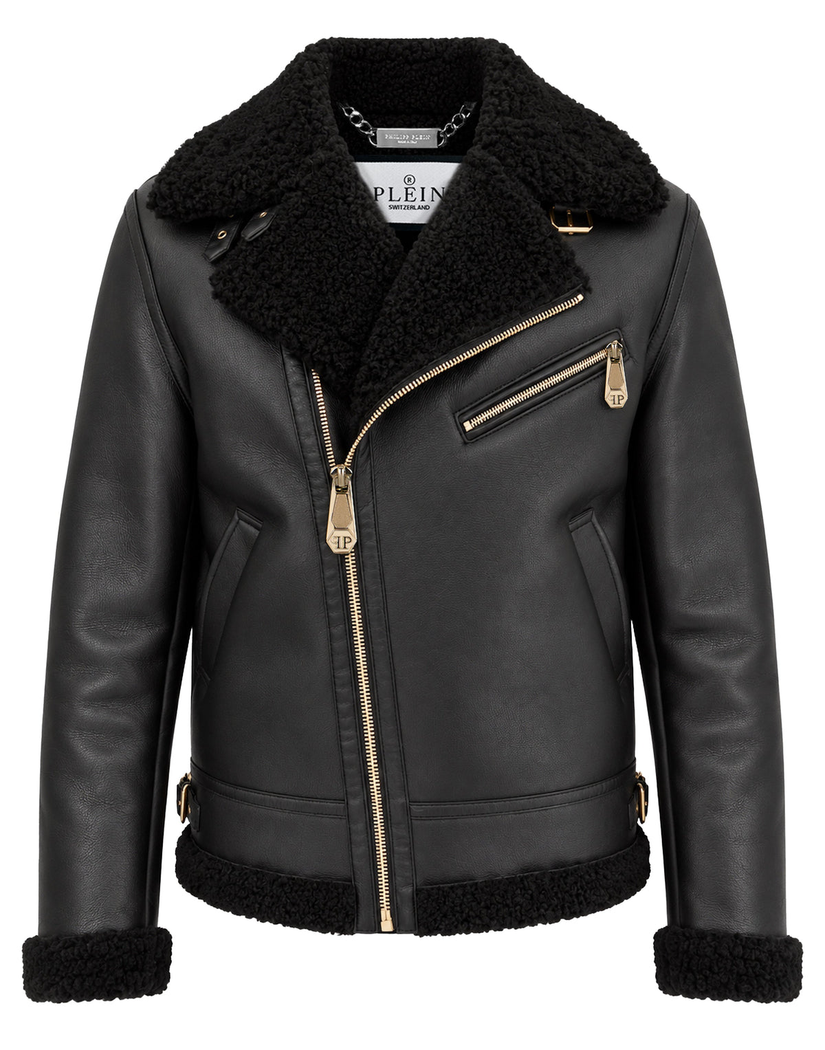 Shearling Biker Jacket Cocco Inserts