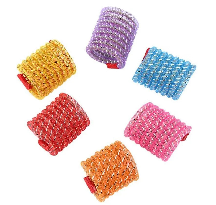 Interactive Colorful Spring Cat Toy - Bite-Resistant Elastic Wool Ball Teaser for Cats - Random Color