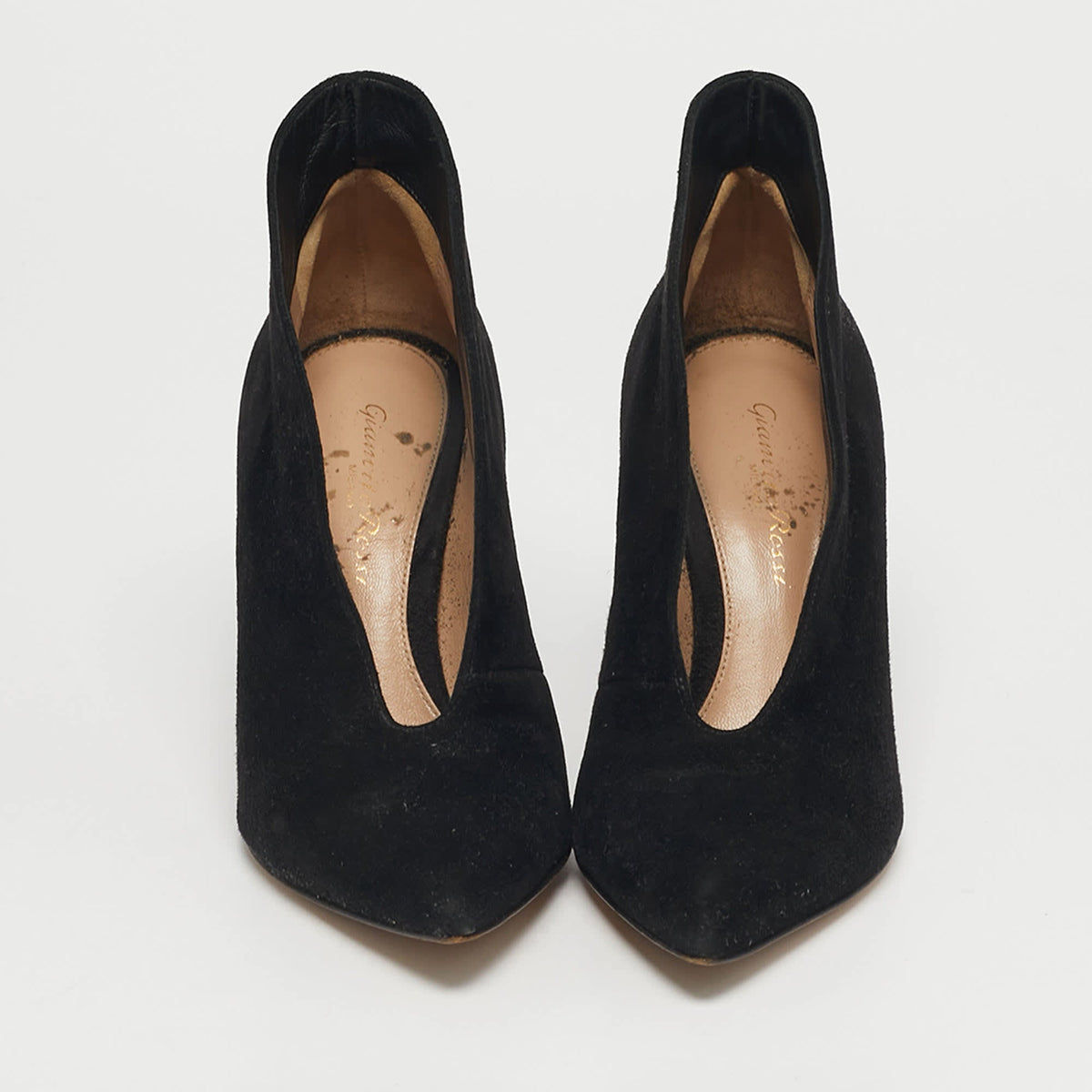 Gianvito Rossi Vamp Size 35 Black Suede Booties