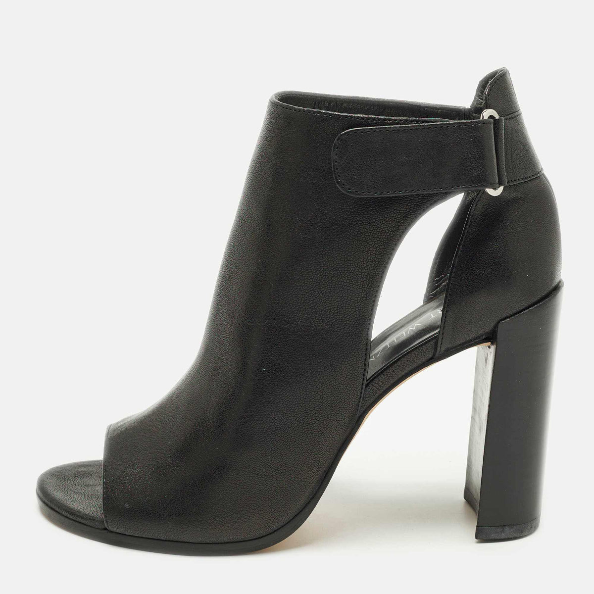 Stuart Weitzman Openhouse Size 39 Black Leather Ankle Length Boots