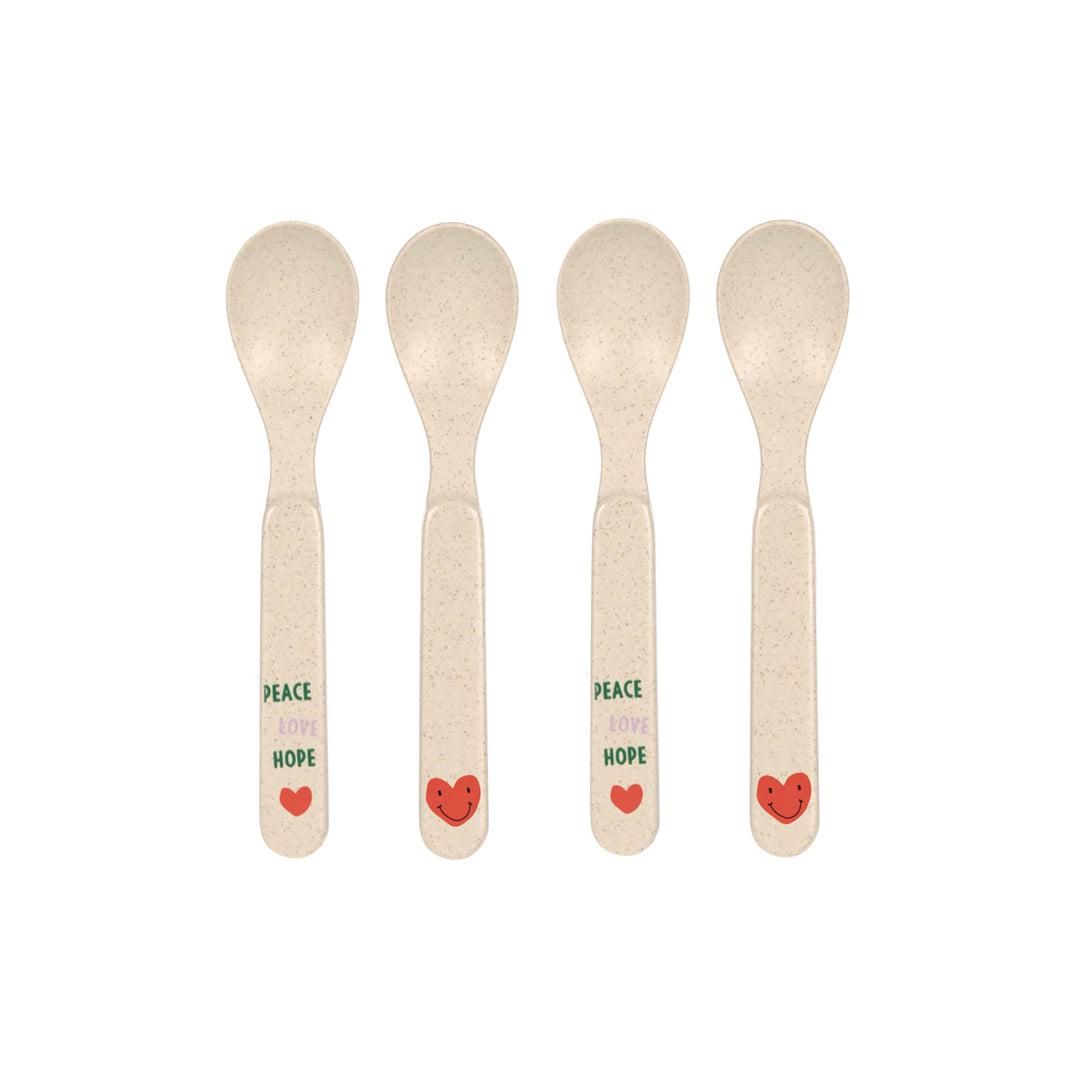 Lassig Cellulose Spoon Set - Happy Rascals - Lavender - Heart