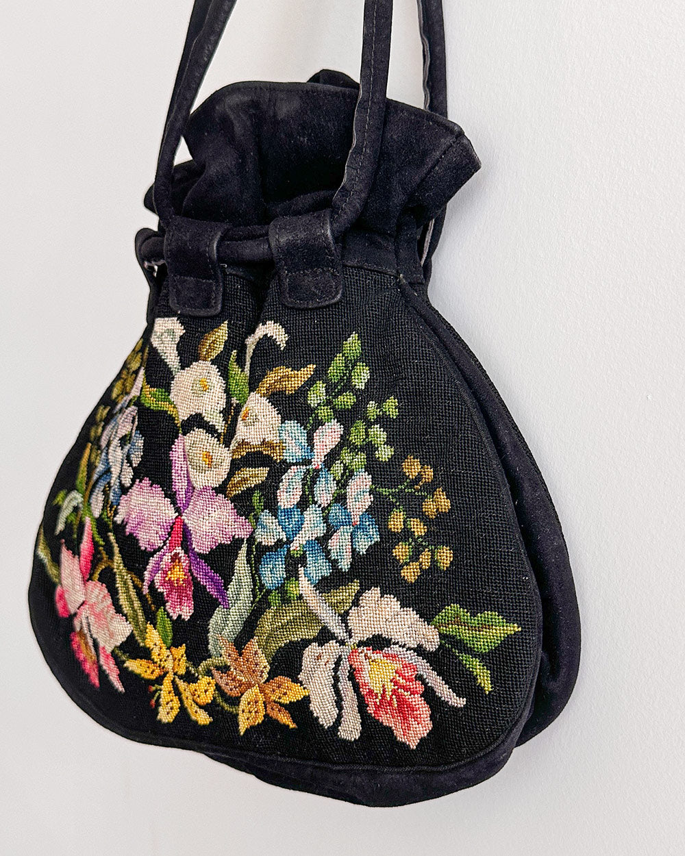 Wildflower Needlepoint Bag