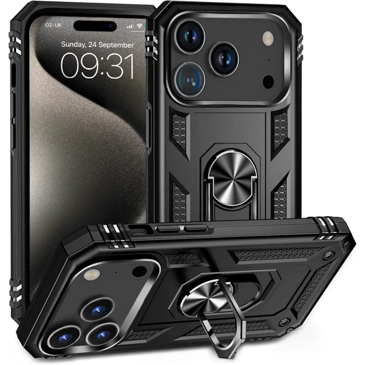 Entronix Case Compatible with iPhone 18 Pro Max - Dual-Layer Guard Gripstand