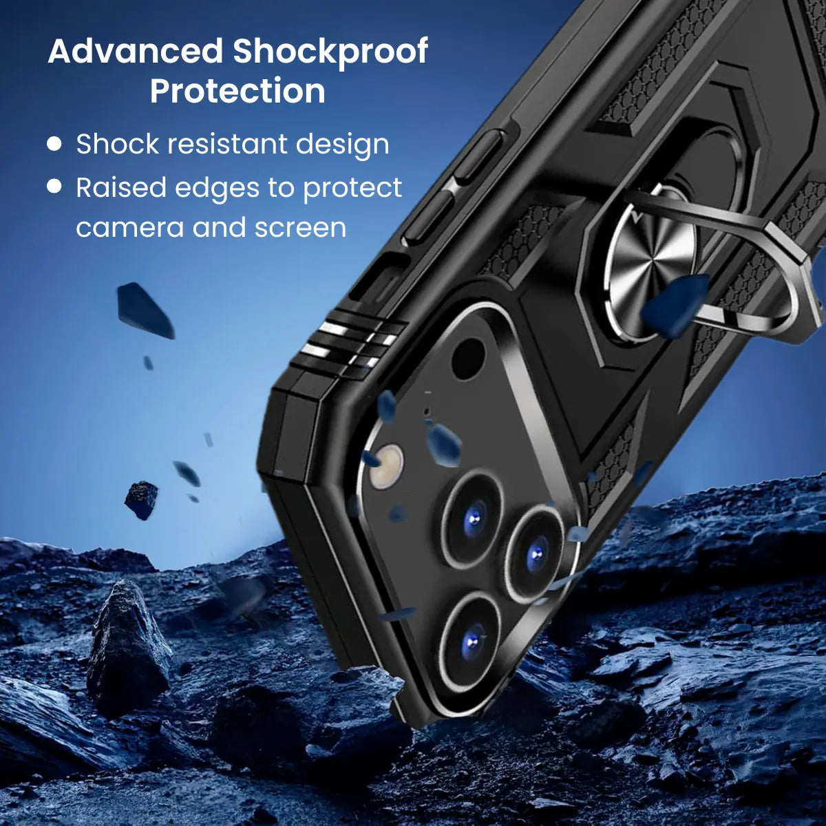 Entronix Case Compatible with iPhone 18 Pro Max - Dual-Layer Guard Gripstand