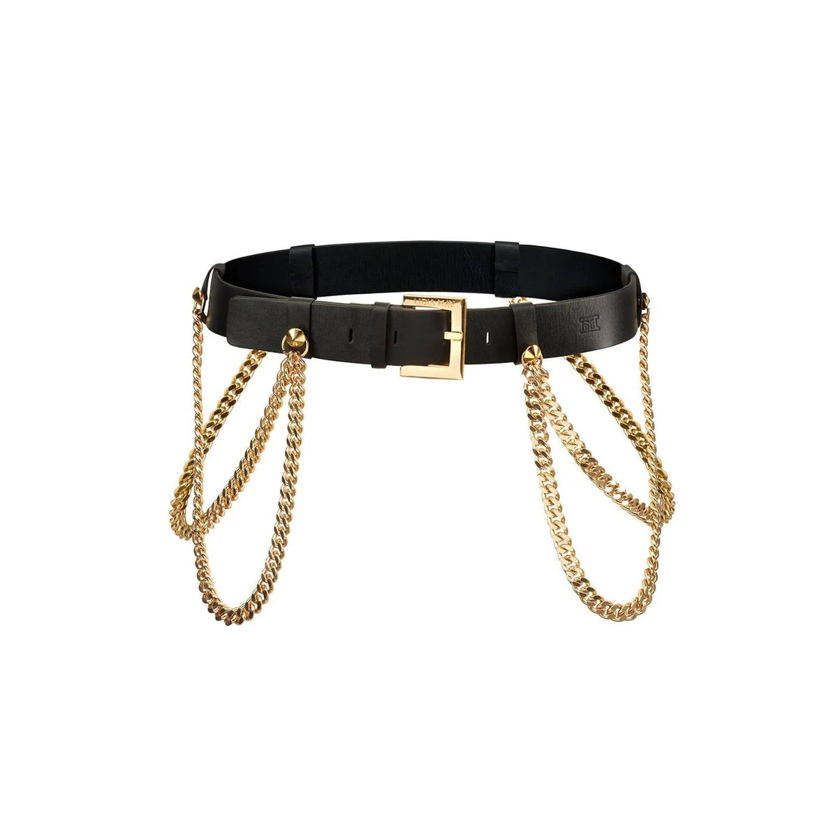 Unisex Belt Chain In Black
