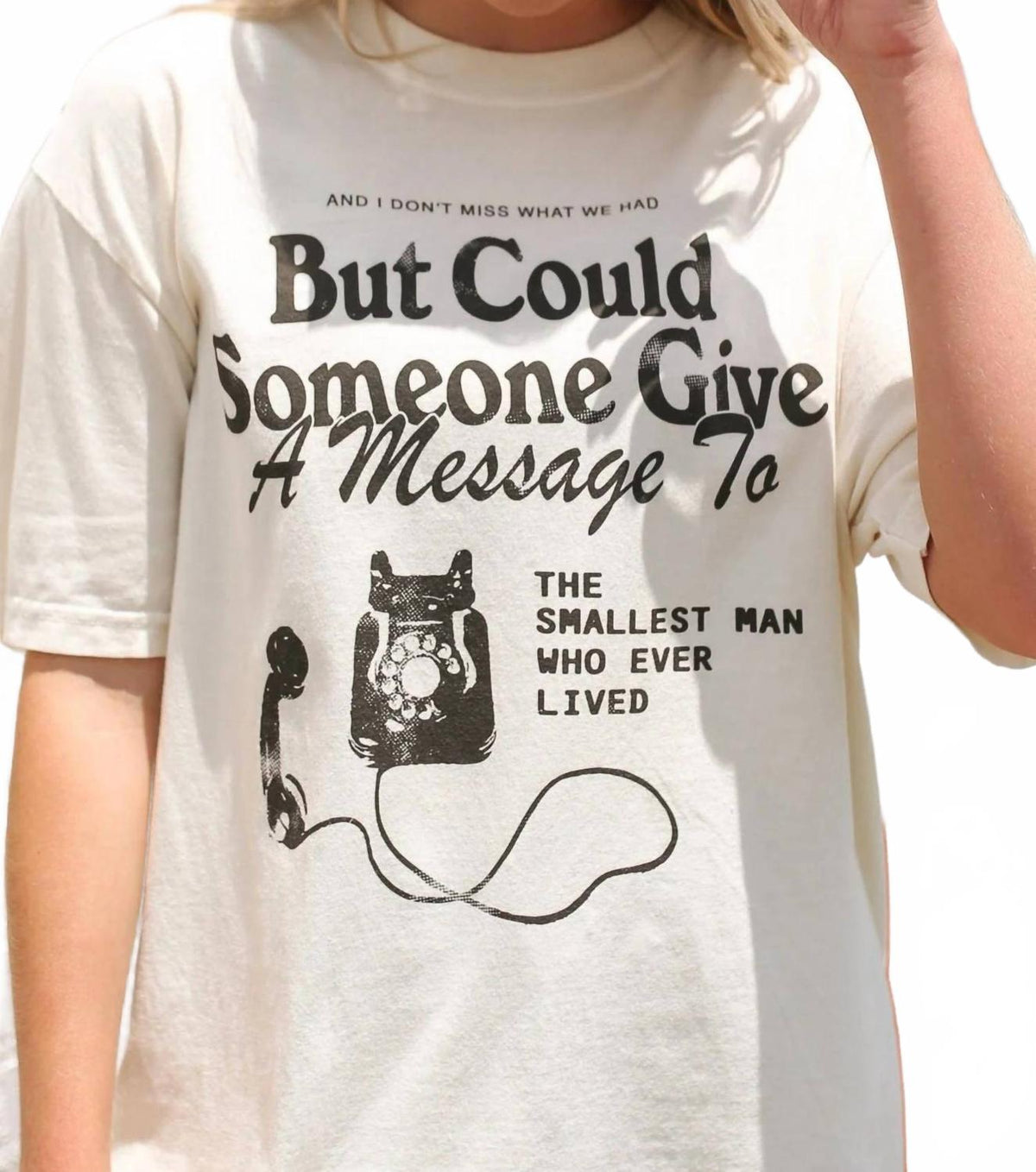 Give A Message Tee In Cream