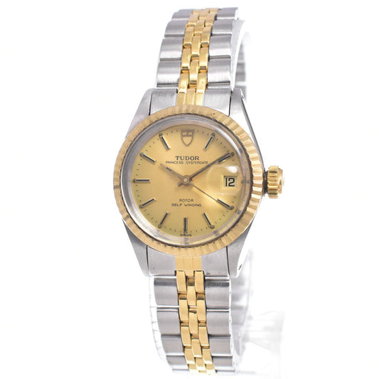Tudor Princess Oyster Date Automatic Stainless Steel And 18K yellow gold Watch (Pre-Owned)