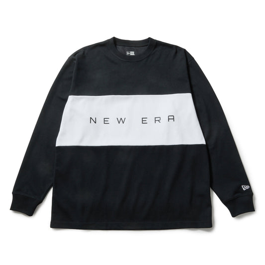 長袖 オーバーサイズド パフォーマンス Tシャツ Panel ブラック｜パフォーマンスアパレル