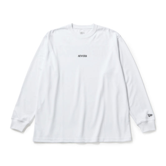 長袖 オーバーサイズド パフォーマンス Tシャツ Overlap Logo ホワイト｜パフォーマンスアパレル