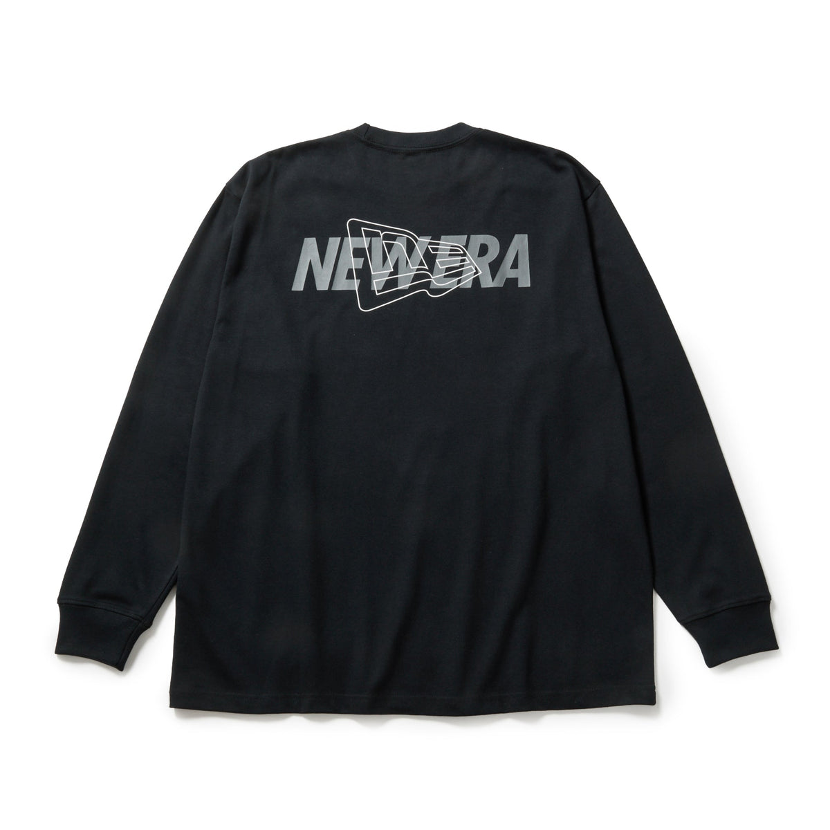 長袖 オーバーサイズド パフォーマンス Tシャツ Overlap Logo ブラック｜パフォーマンスアパレル