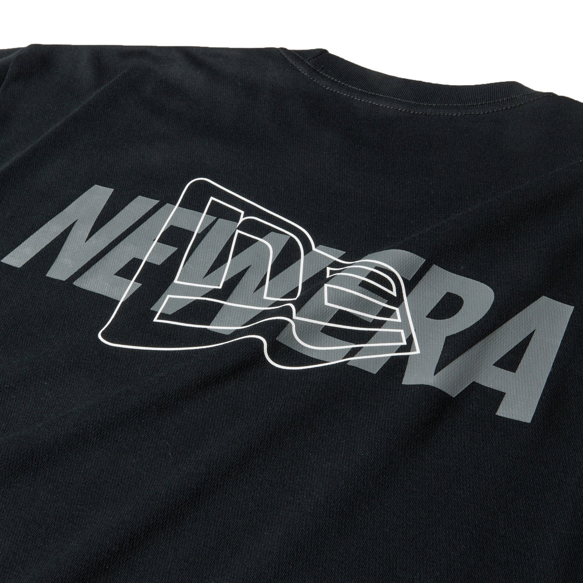 長袖 オーバーサイズド パフォーマンス Tシャツ Overlap Logo ブラック｜パフォーマンスアパレル