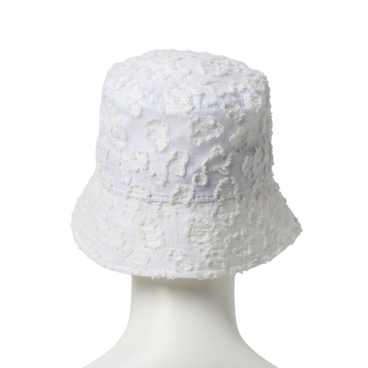 バケット01 Sailor Brim Flower Jacquard  ホワイト