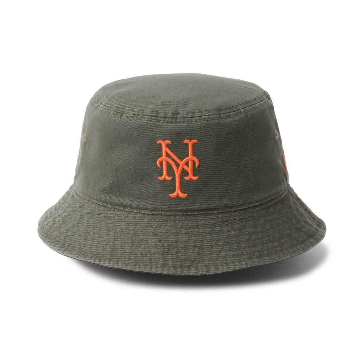 バケット01 リバーシブル MLB Bucket Hat ニューヨーク・メッツ バーントウッド/ニューオリーブ