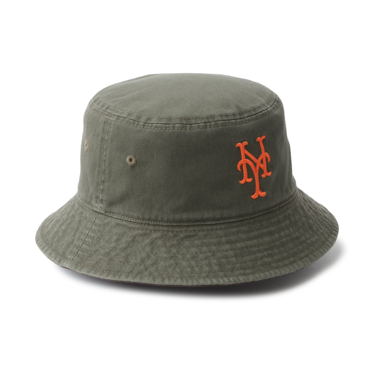 バケット01 リバーシブル MLB Bucket Hat ニューヨーク・メッツ バーントウッド/ニューオリーブ