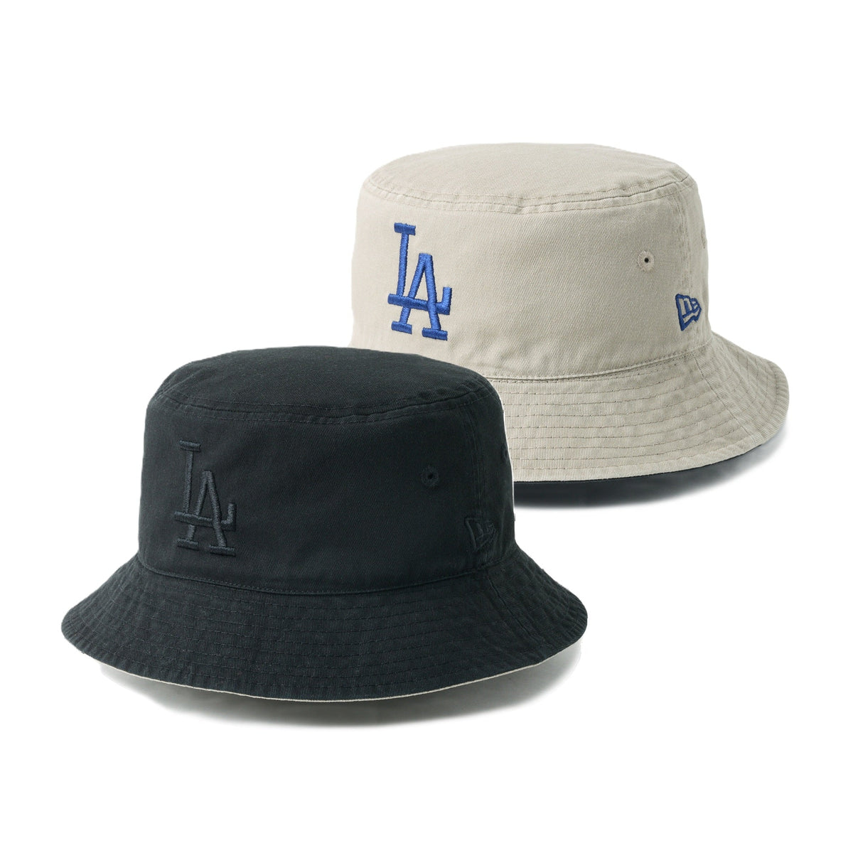 バケット01 リバーシブル MLB Bucket Hat ロサンゼルス・ドジャース ブラック/ペブル