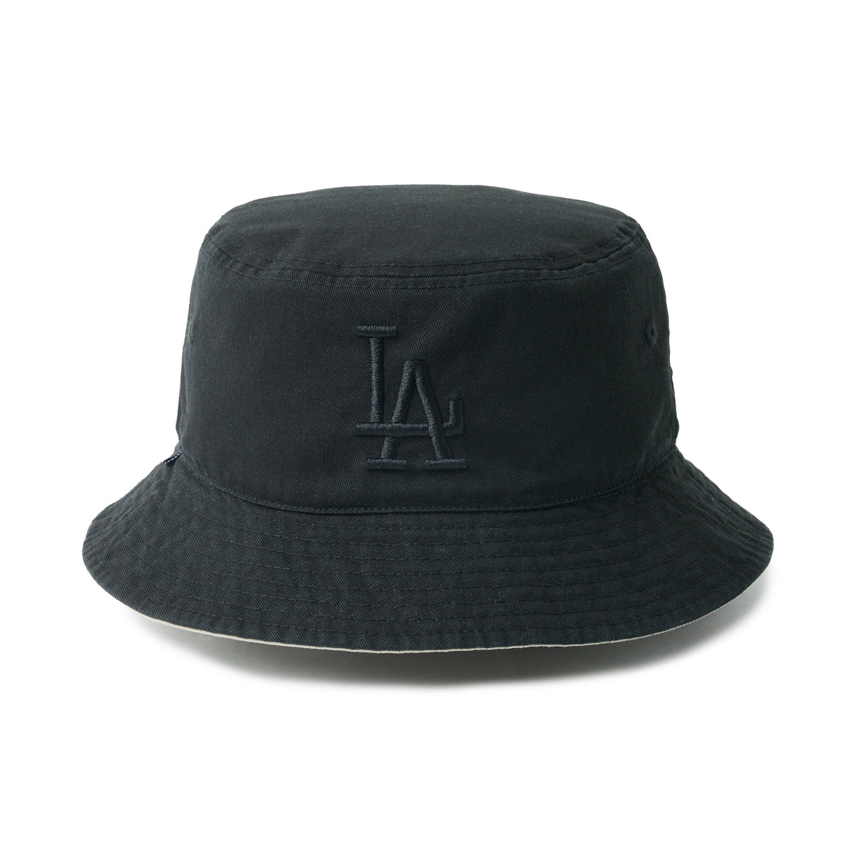バケット01 リバーシブル MLB Bucket Hat ロサンゼルス・ドジャース ブラック/ペブル