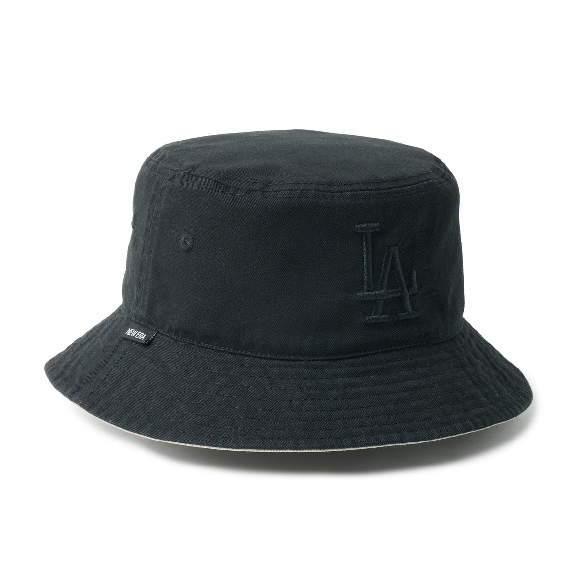 バケット01 リバーシブル MLB Bucket Hat ロサンゼルス・ドジャース ブラック/ペブル