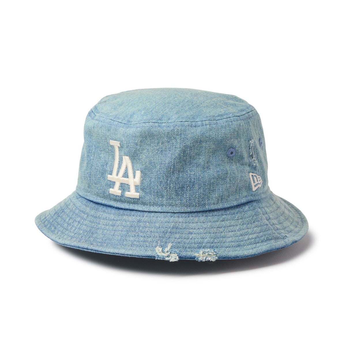 バケット01 MLB Damaged Denim ロサンゼルス・ドジャース ウォッシュドデニム