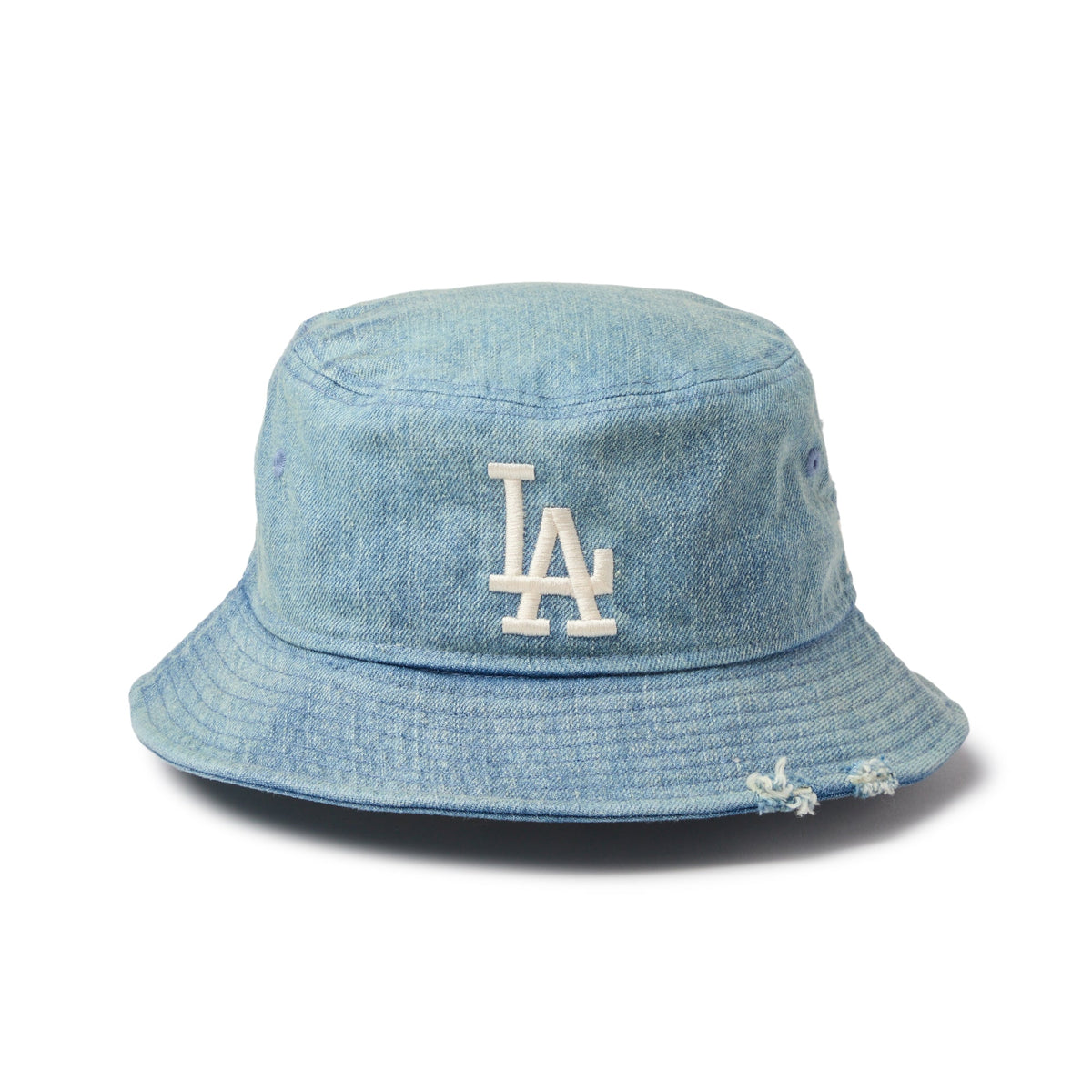 バケット01 MLB Damaged Denim ロサンゼルス・ドジャース ウォッシュドデニム