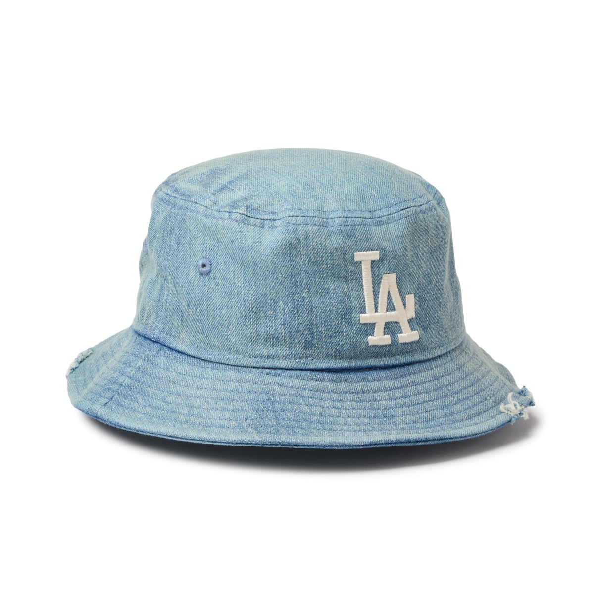 バケット01 MLB Damaged Denim ロサンゼルス・ドジャース ウォッシュドデニム