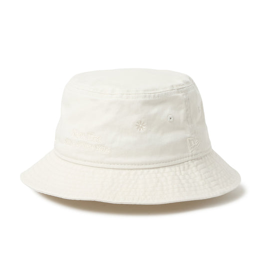 バケット01 Flower Embroidery サンディリネン