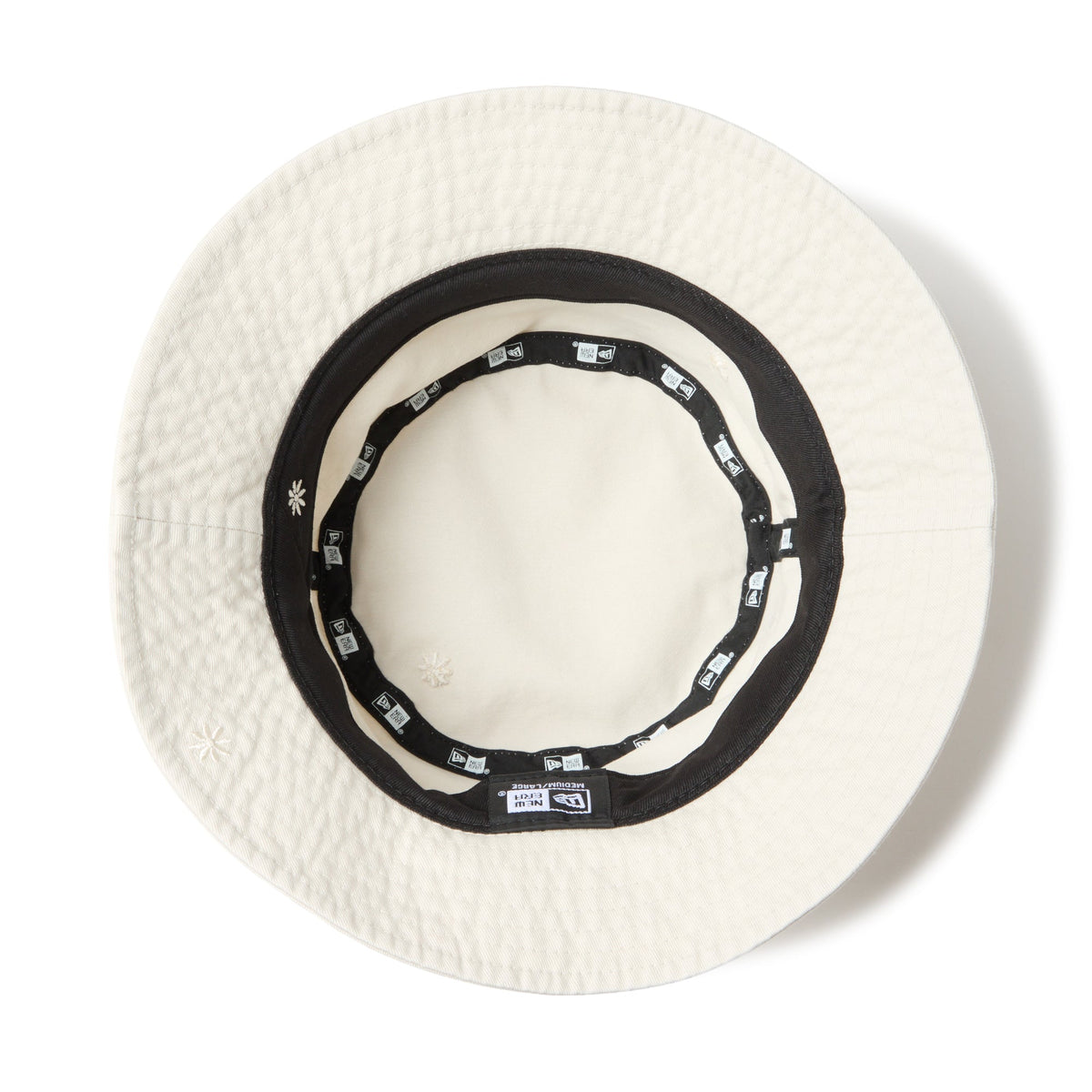 バケット01 Flower Embroidery サンディリネン
