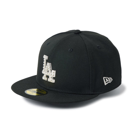 59FIFTY MLB パール バッジ Pearl Badge ロサンゼルス・ドジャース ブラック