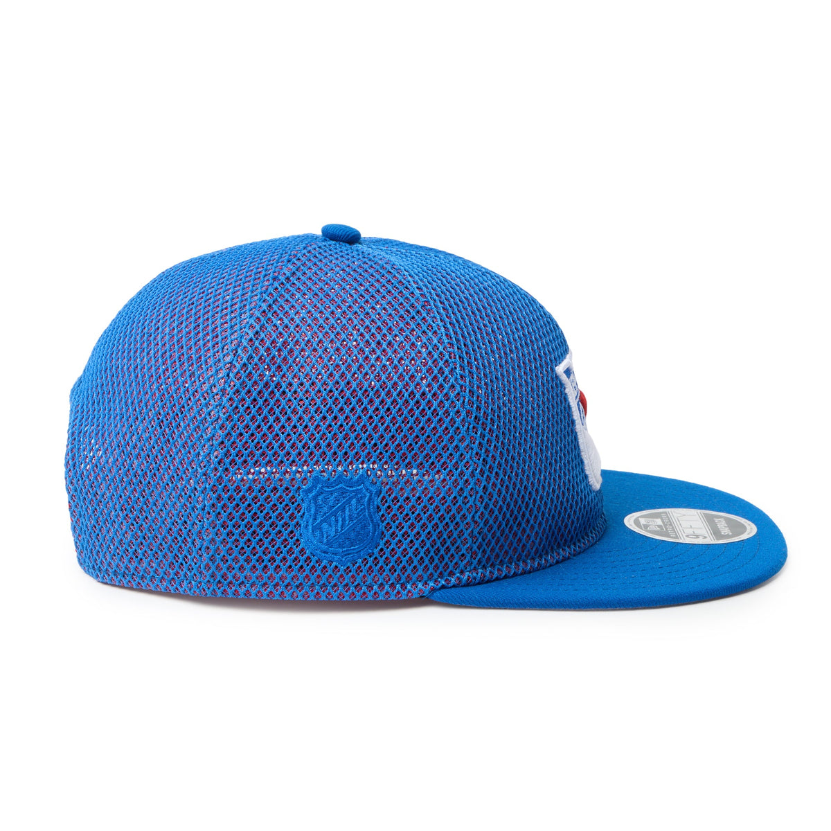RC 9FIFTY Flat Visor powered by GORO (min-nano) ニューヨーク・レンジャース ダブルメッシュ ブルーメッシュ/ブルーアズール