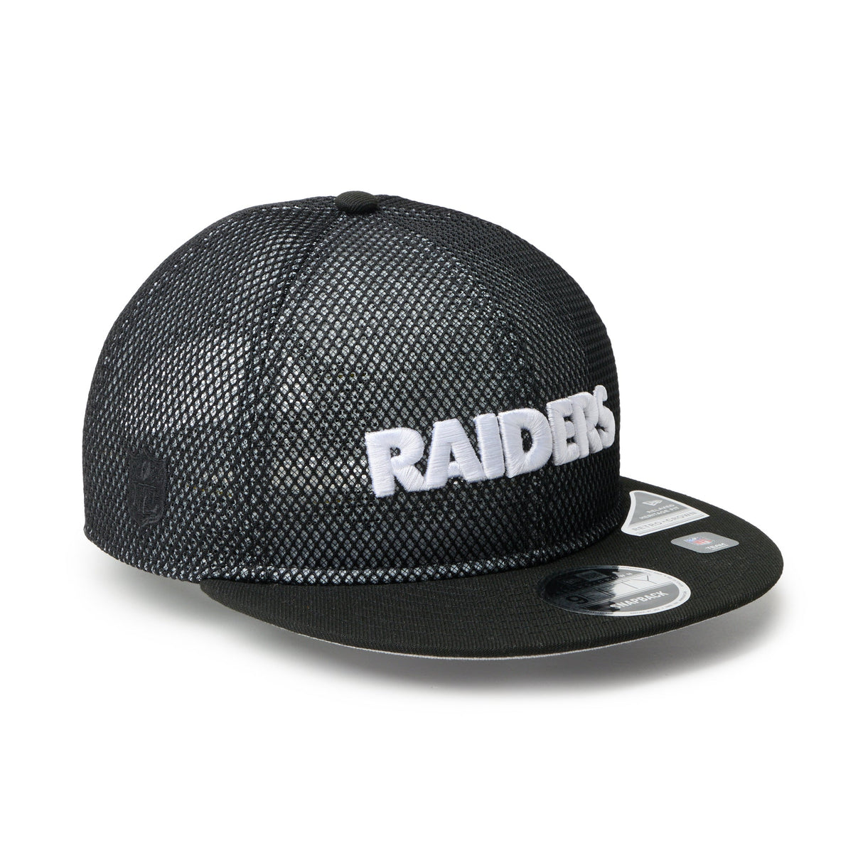 RC 9FIFTY Flat Visor powered by GORO (min-nano) ラスベガス・レイダース ダブルメッシュ ブラックメッシュ/ブラック