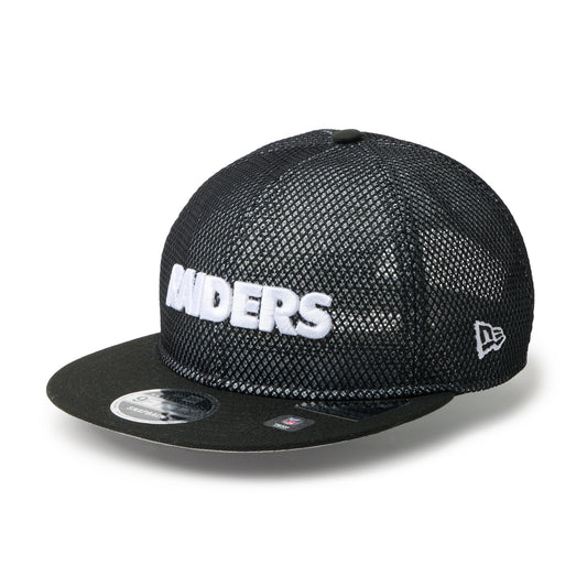 RC 9FIFTY Flat Visor powered by GORO (min-nano) ラスベガス・レイダース ダブルメッシュ ブラックメッシュ/ブラック