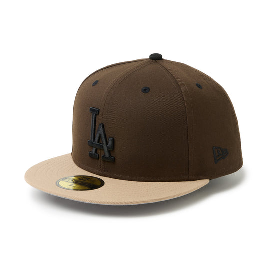 59FIFTY powered by GORO (min-nano) ロサンゼルス・ドジャース ウォルナット/キャメル