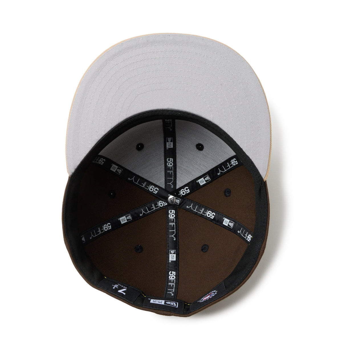 59FIFTY powered by GORO (min-nano) ロサンゼルス・ドジャース ウォルナット/キャメル