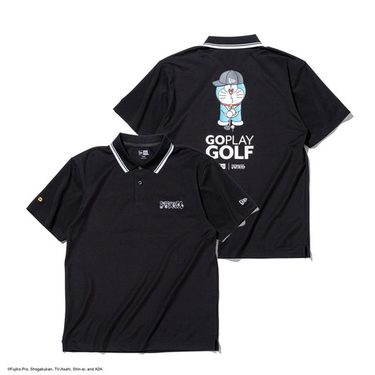 半袖 鹿の子 ポロシャツ ドラえもん GO PLAY GOLF ブラック | ゴルフ