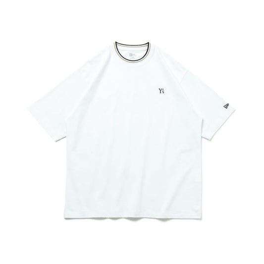 半袖 オーバーサイズド コットン Tシャツ Y's SS26 ネックカラー ホワイト