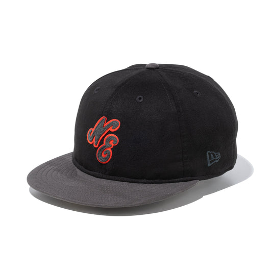 59FIFTY Charcoal Fire クラシックロゴ スウェード ブラック/チャコールグレー