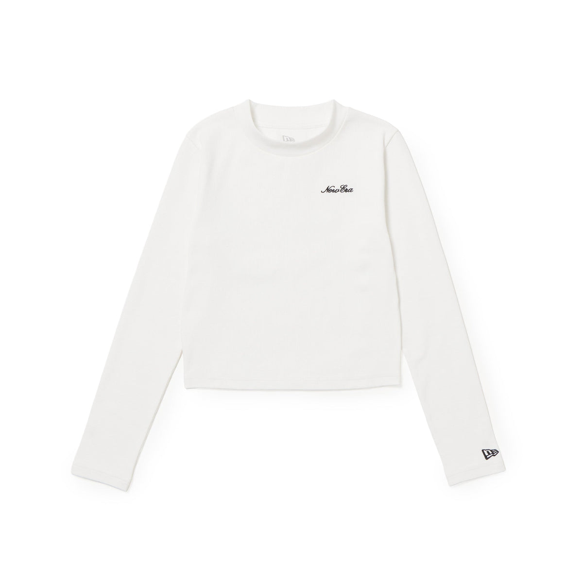 ウィメンズ 長袖 リブ Tシャツ Mini Script Logo オフホワイト