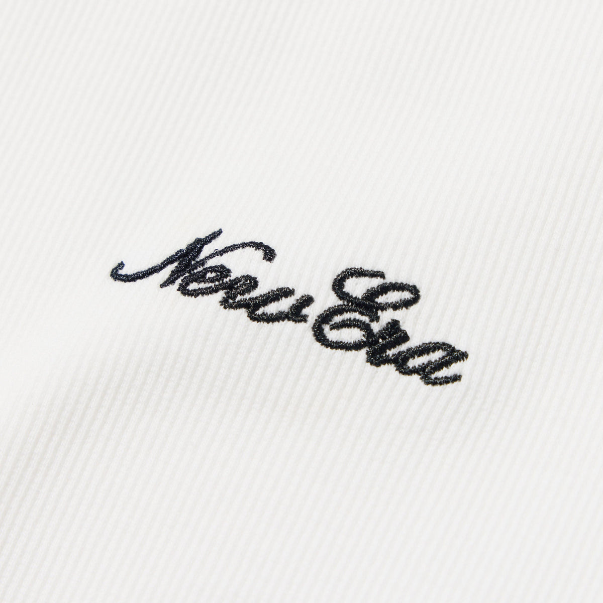 ウィメンズ 長袖 リブ Tシャツ Mini Script Logo オフホワイト